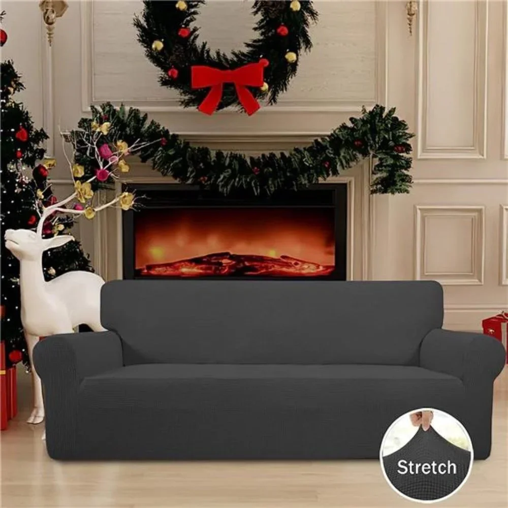 Stretch Sofa Slipcover 1-Piece Sofa Cover Furniture Protector Couch Soft